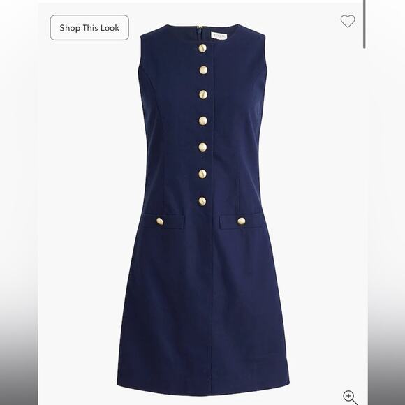 J. Crew Factory Dresses & Skirts - J.Crew Linen-blend button-front mini dress
